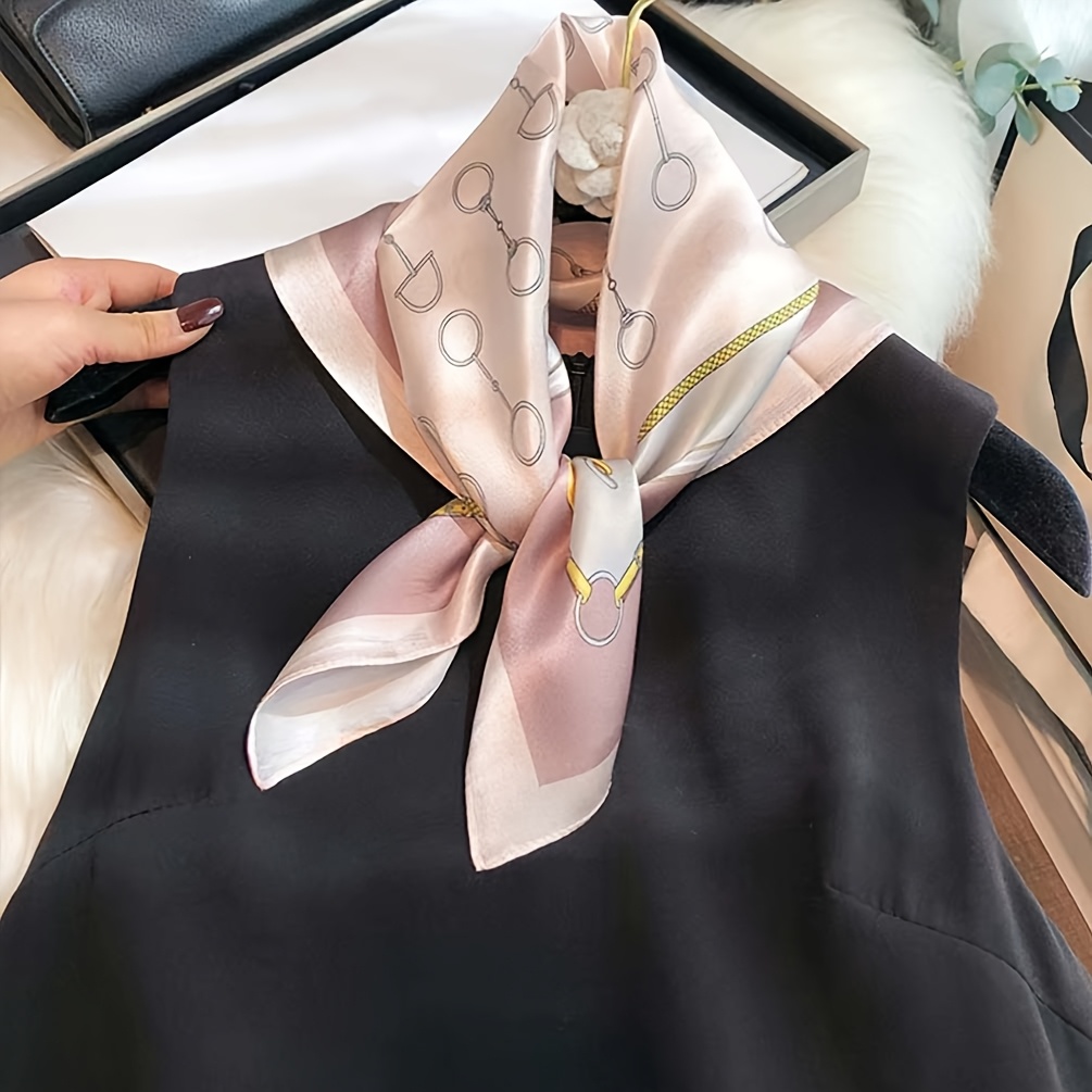Silk Neck Scarf - Роскошный квадратный платок из 100% натурального