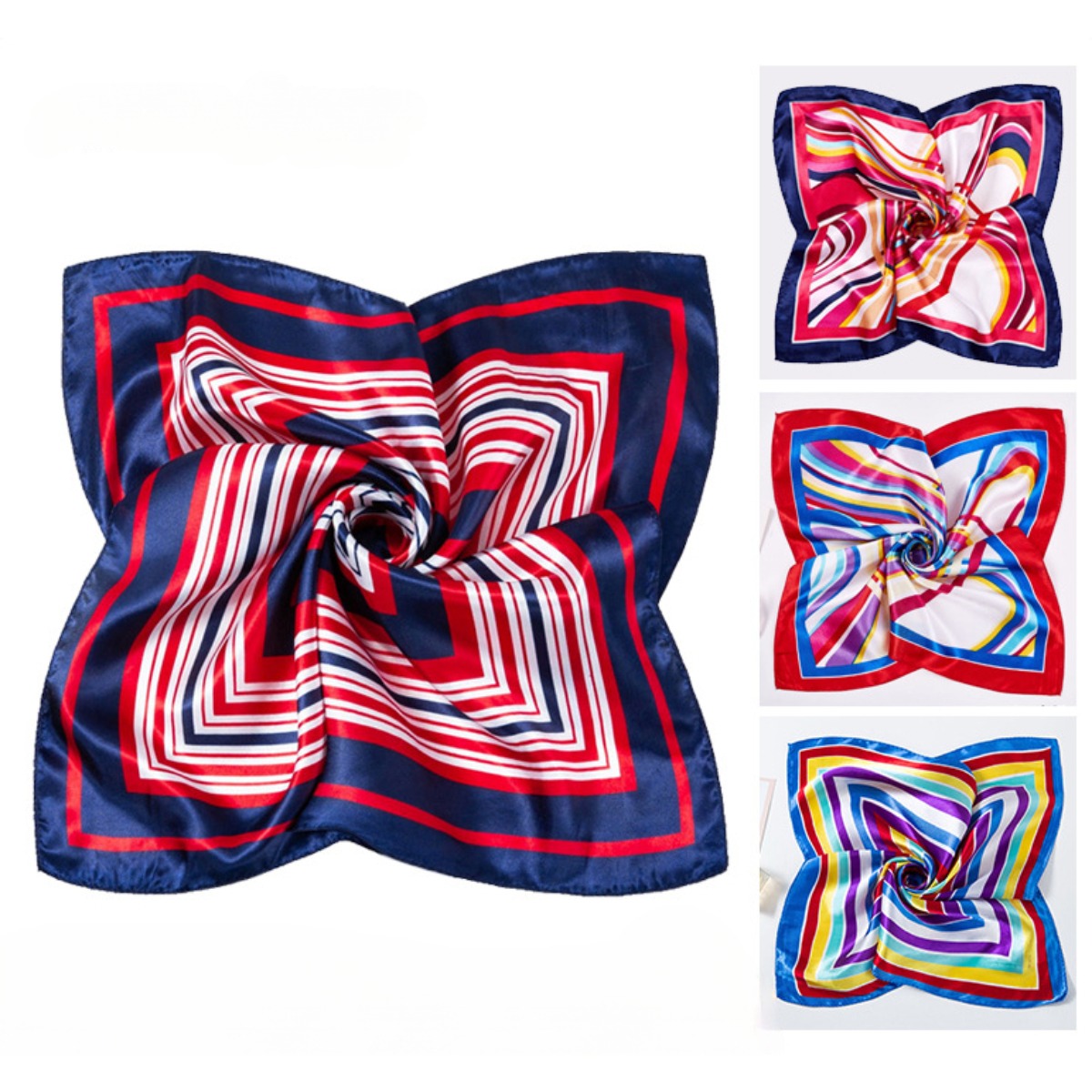 Silk Neck Scarf - 50*50 см квадратные шелковые шарфы, шарф,