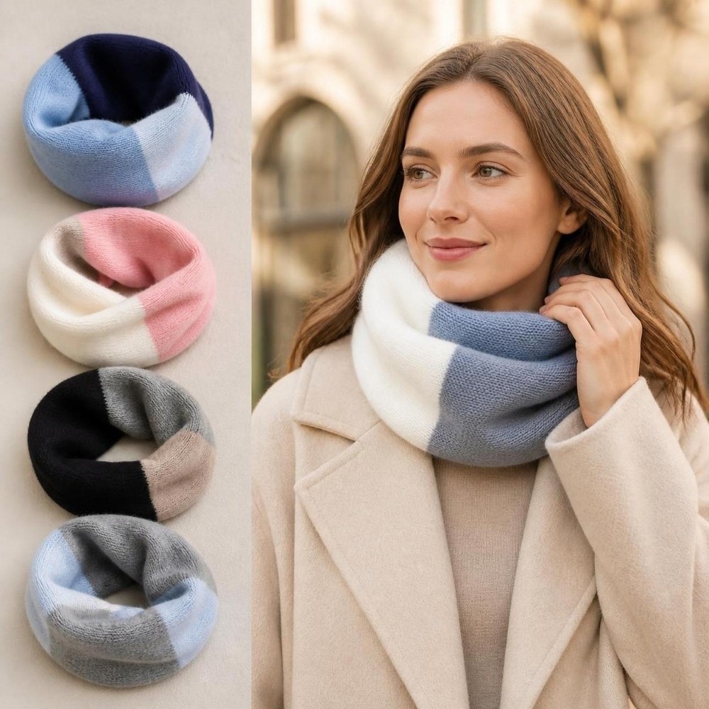 Мягкий разноцветный бесшовный  – обзор и цена Infinity Scarf Knit
